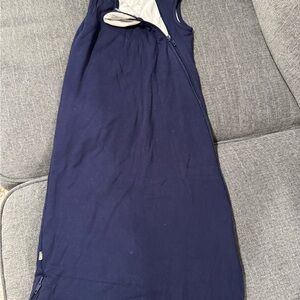 Kyte BABY Navy and Cream Sleeveless Zippered Sleep Sack
